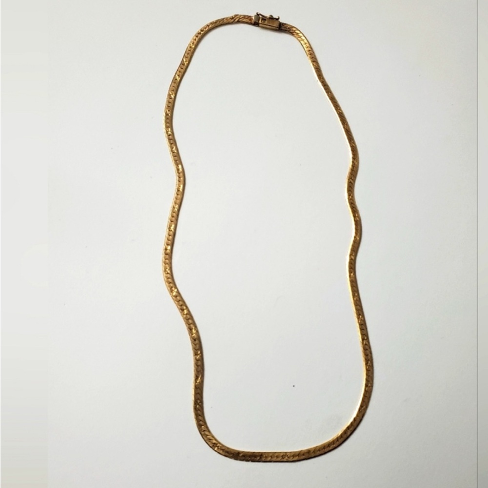 Rare Diamond Cut 14K Gold Chain Necklace - Picture 7 of 7